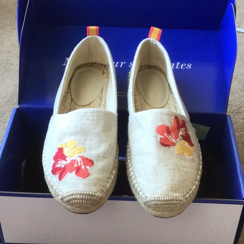 Vera Bradley Espadrilles with Red and Yellow Floral Design